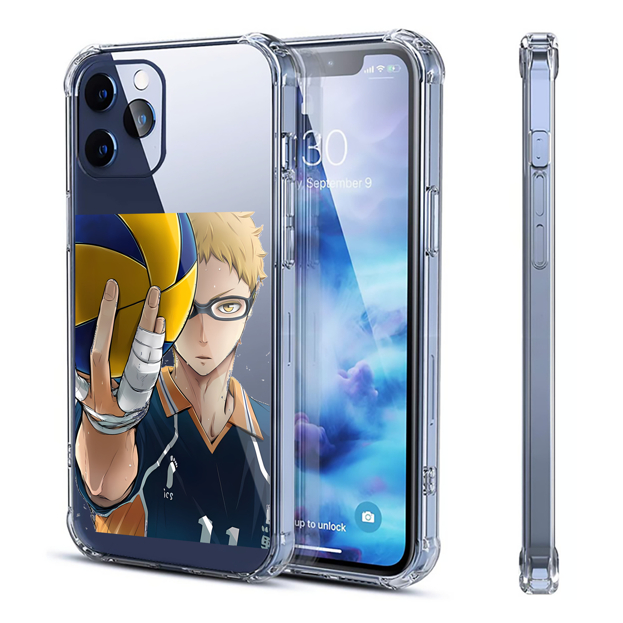 （画像用） ハイキュー!! Haikyu!! 【iPhone 12シリーズ対応】透明スマホケース（クリアソフトケース）